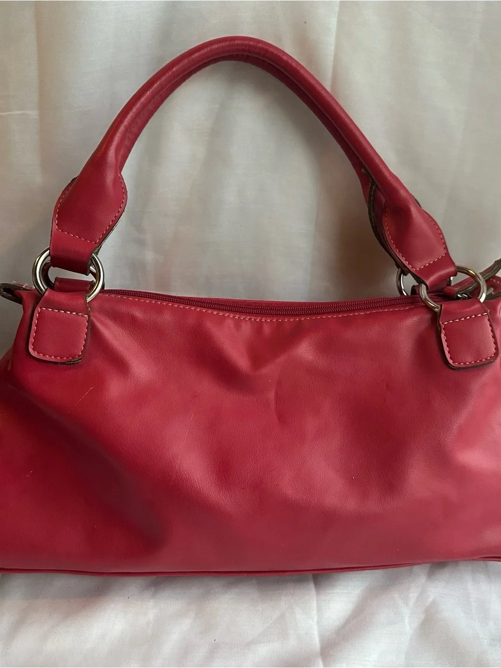 Coral Vegan top handle bag Emilie M brand